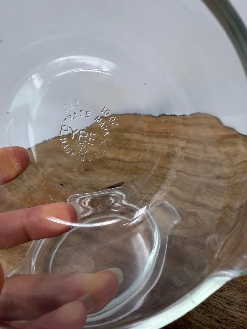 Pyrex Clear Glass casserole 10” Round Baking Dish With Lid